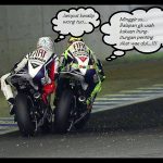 DP BBM Lucu Meme Valentino Rossi Vs Lorenzo