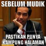 Meme Jokowi Mudik Lebaran Gokil
