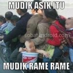 Meme Mudik Asyik Rame Rame Naik Motor Bersama