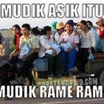 Meme Mudik Lebaran Asyik Rame Rame Naik Motor
