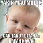 Meme Mudik Lebaran Ditanya Kapan Kawin Lucu