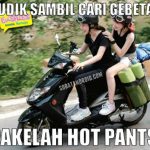Meme Mudik Lebaran Hot Pants