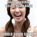 Meme Mudik Lebaran Hujan Lebat