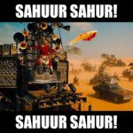Meme Mudik Lebaran Jangan Lupa Sahur Dulu Biar Gak Semaput di Jalan