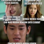 Meme Mudik Lebaran Jangan Tanya Kapan Kawin