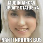 Meme Mudik Lebaran Jangan Update Status di Perjalanan