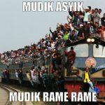 Meme Mudik Lebaran Kereta Api Gokil