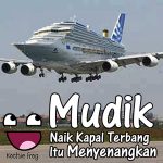 Meme Mudik Lebaran Naik Pesawat Terbang