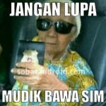 Meme Mudik Lebaran Nenek Nenek GOkil