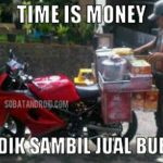Meme Mudik Lebaran Penjual Bubur Keliling