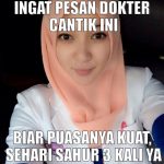 Meme Mudik Lebaran Pesan Cewek Cantik