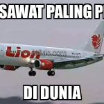 Meme Mudik Lebaran Pesawat Terbang Lucu