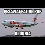 Meme Mudik Lebaran Pesawat Terbang Lucu