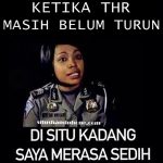 Meme Mudik Lebaran THR Belum Turun