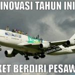 Meme Mudik Lebaran Tidak Kebagian Tiket Pesawat Terbang
