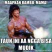 Meme Ramboo Mudik Lebaran