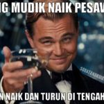 Meme Tips Mudik Lebaran Naik Pesawat